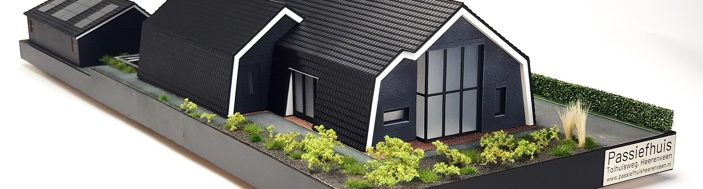 Een miniatuur huis; Passiefhuis Heerenveen